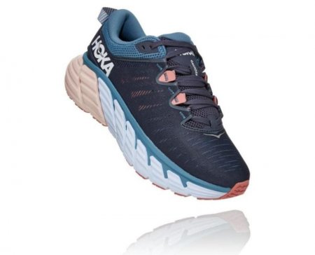 Scarpe da corsa su strada Hoka Gaviota 3 da uomo, Shadow Blue/Rosette