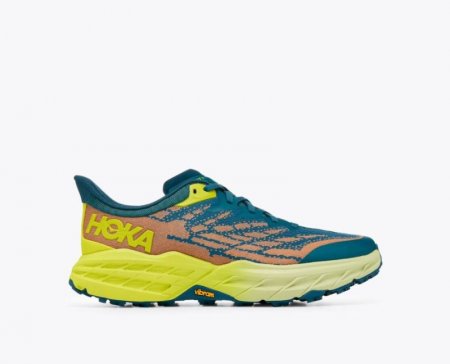 Hoka Speedgoat 5 Uomo - Corallo Blu / Primula della Sera