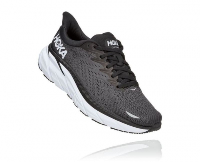 Hoka Clifton 8 da donna Nero/Bianco