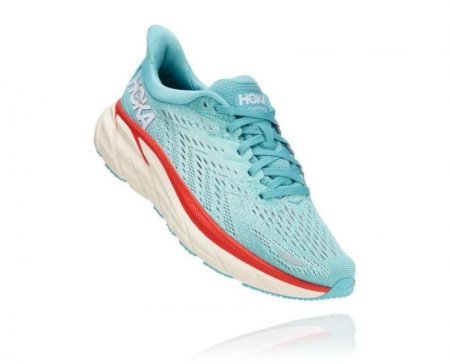 Hoka Clifton 8 Acquerello / Blu guscio d'uovo da donna