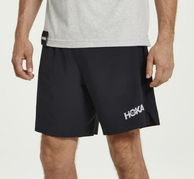 Hoka Glide 7" Uomo ShortNero