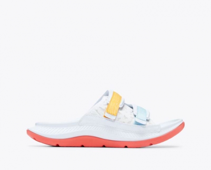 Hoka Ora Luxe da uomo - Bianco/Camelia