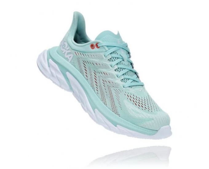 Hoka Clifton Edge Blu Guscio D'Uovo / Bianco