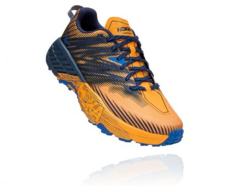 HOKA MEN SPEEDGOAT 4 ZAFFERANO / IRIS NERO