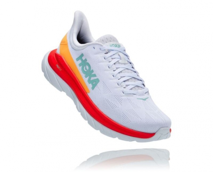 HOKA MACH 4 UOMO BIANCO / FIESTA