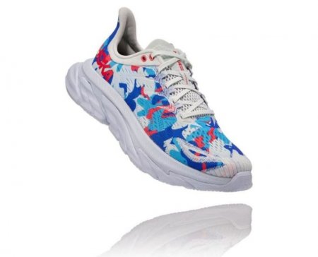 Hoka Clifton Edge Geometric Ballad da donna Blu / Fiore blu