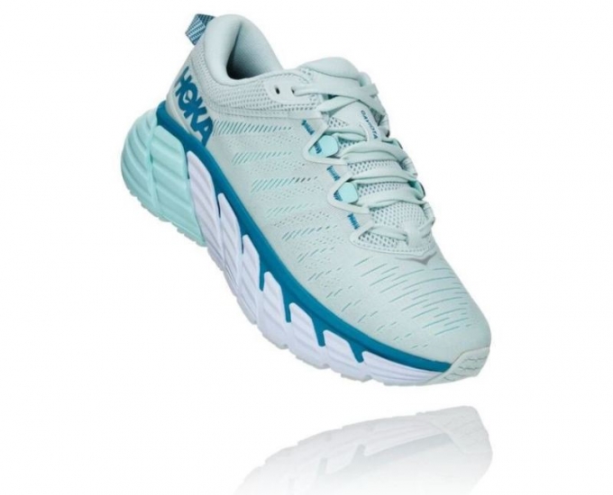 Scarpe da corsa su strada Hoka Gaviota 3 da uomo Morning Mist / Blue Tint