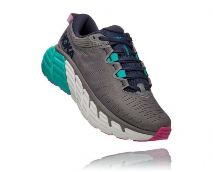 Scarpa da corsa su strada Hoka Gaviota 3 da donna Sharkskin / Spazio