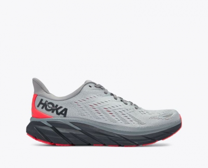 Hoka Uomo Clifton 8 - Sharkskin / Diva Rosa