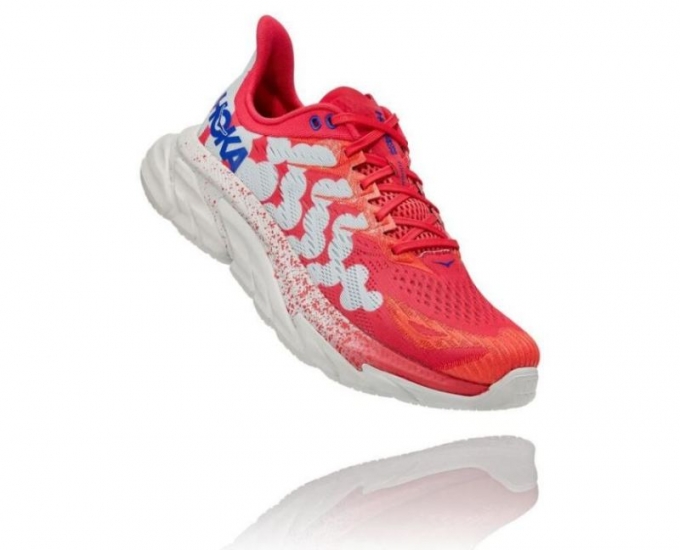 Hoka Clifton da uomoEdge Geometric Paradise Rosa / Fiore Blu