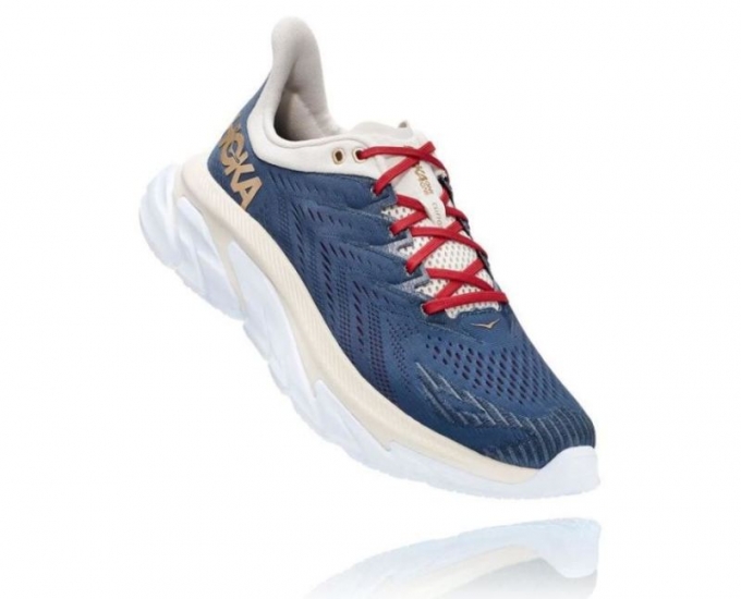 Hoka Clifton Edge da donna, Vintage Indigo/Tofu