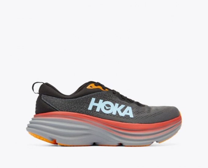 Hoka Bondi 8 Uomo - Antracite / Castlerock