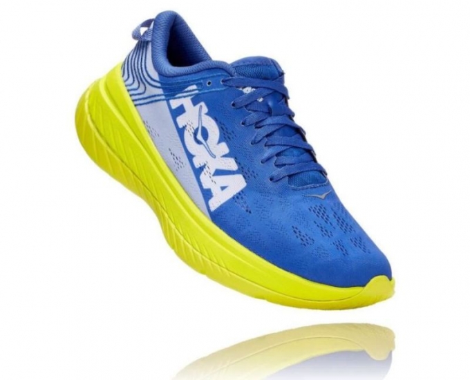 Hoka Carbon X Amparo Uomo Blu / Primula della sera