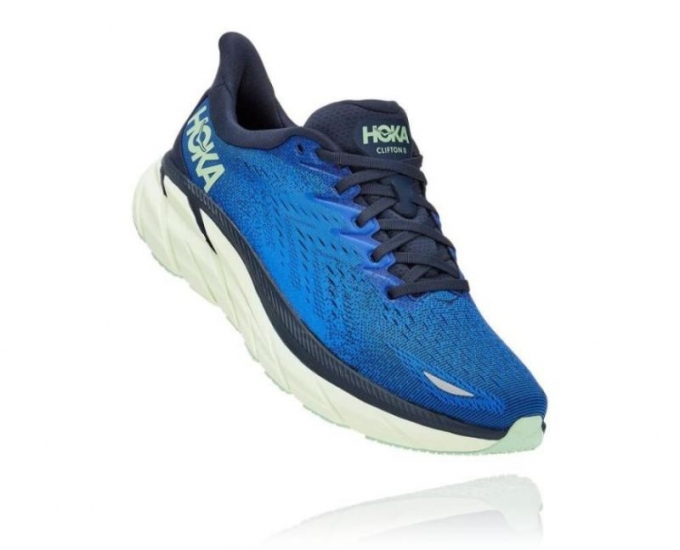 Hoka Clifton 8 da uomo blu abbagliante