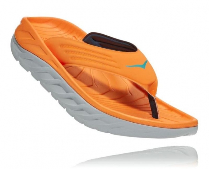 Hoka ORA Recovery Flip 2 da uomo Blazing Orange / LunarRock