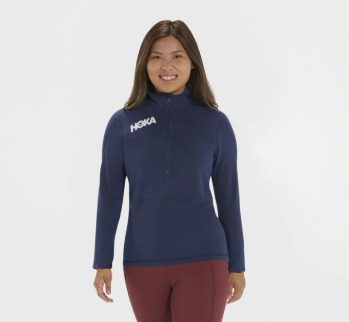 Hoka Moonlit Ocean Donna 1/2 Zip Midlayer