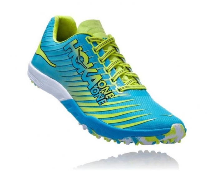 Hoka EVO XC Spikeless Cyan / Citrus da donna