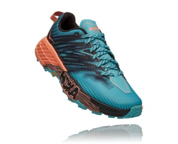 Hoka Speedgoat 4 da donna, colore: acquerello/melone cantalupo