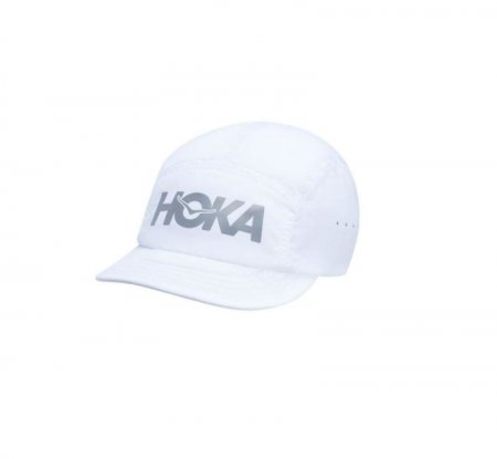 Cappello da trail running ripiegabile Hoka Outerspace da uomo, bianco/Castlerock