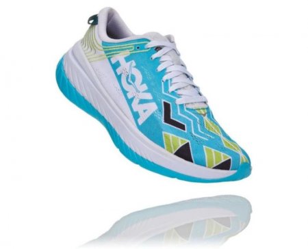 Scarpe da corsa Hoka Ironman Kona Carbon X da donna blu navy/bianco