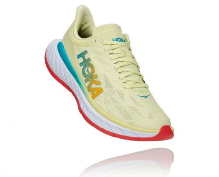 HOKA CARBON X 2 HOMME VERDE LUMINANTE / CORALLO CALDO