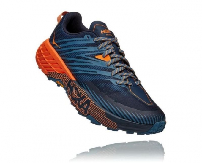 Hoka Speedgoat 4 Uomo True Teal / Khaki Orange