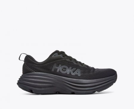 Hoka Bondi 8 Uomo - Nero / Nero