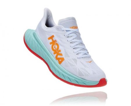 Hoka Carbon X Donna2 Bianco/Arancione Blaze