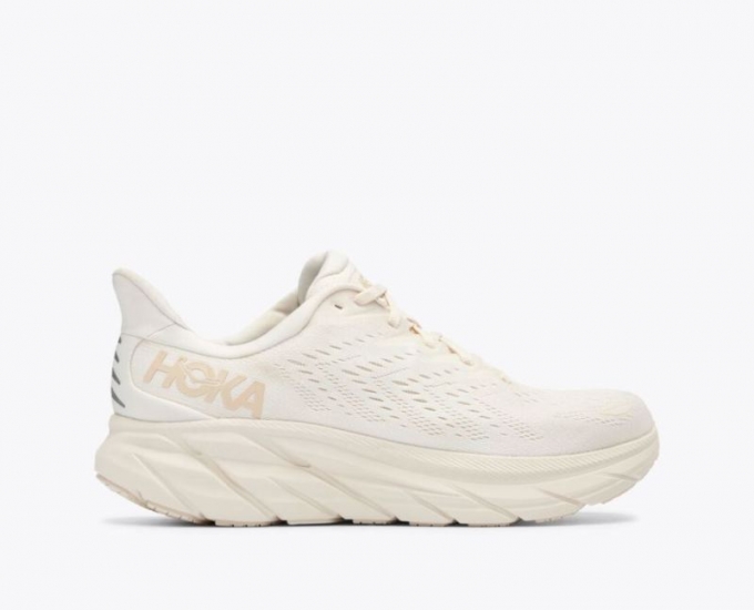 Hoka Clifton 8 Uomo - Eggnog / Sabbia mobile