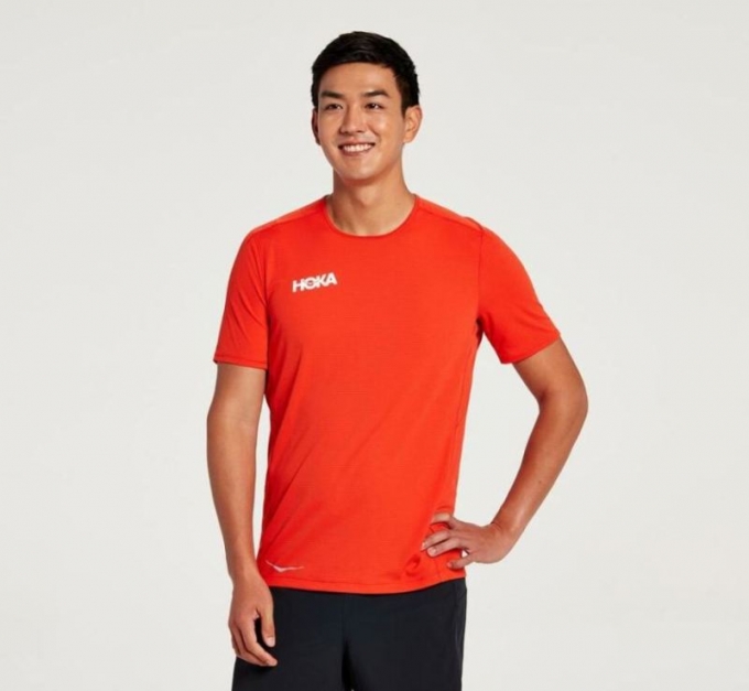 Hoka Performance Short Sleeve Fiesta da uomo