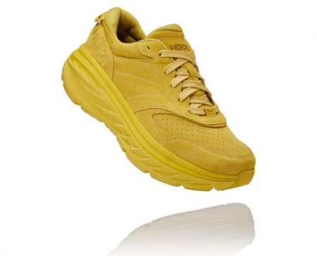 Hoka Bondi L Suede da donna Celery/Lima Bean