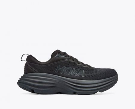 Hoka Bondi 8 Donna - Nero / Nero