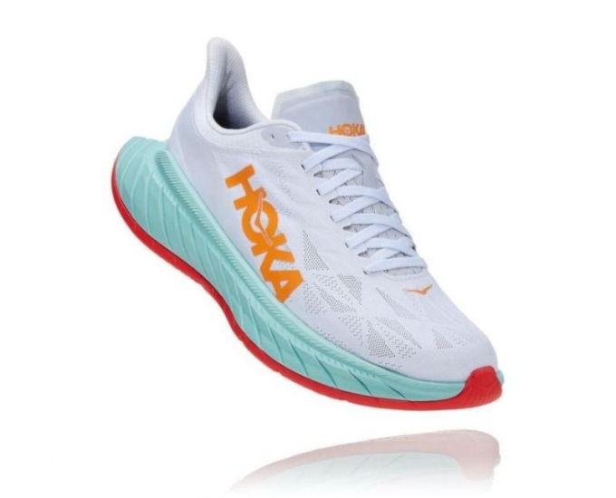 Hoka Carbon X 2 Uomo Bianco/Arancione Fiammeggiante