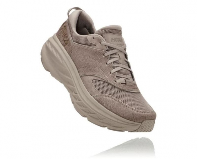 Hoka X Eg Bondi L Simply Taupe Cow Hair da uomo Hoka