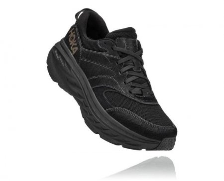 Hoka X Eg Bondi L Uomo Nero Pelle di Mucca