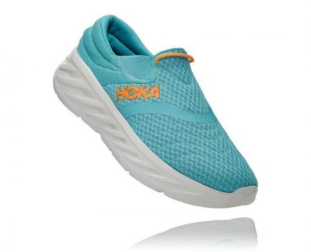 Scarpa Hoka Ora Recovery 2 da uomo, colore: acquerello/arancione acceso