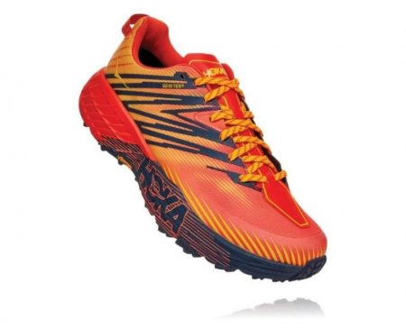 Maglia Hoka Speedgoat 4 GORE-TEX da uomo, Tangerine Red/Gold Fusion