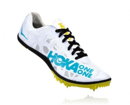 Scarpe da atletica leggera Hoka Rocket MD da uomo, nero/ciano