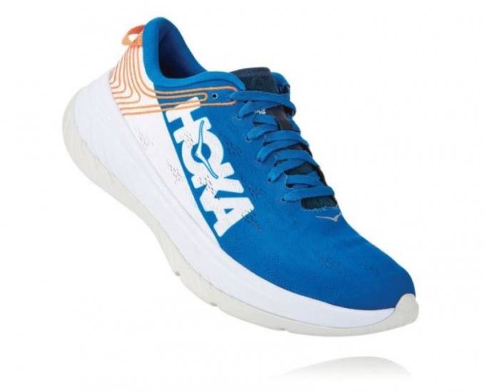 Scarpa da corsa a lunga distanza Hoka Carbon X Imperial Blue / White